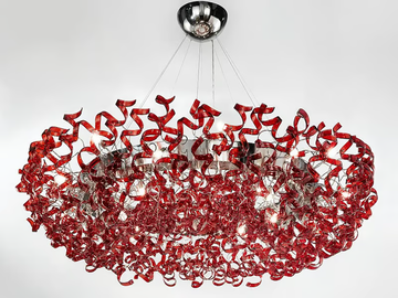 ASTRO - Crystal chandelier by Metal Lux - view 3